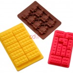 CJ Paket Cetakan Coklat Puding Brick Mini Robot Silikon A