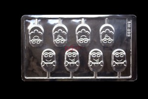 CJ Cetakan Minion Lolipop Plastik
