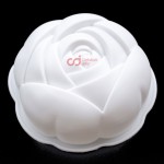 CJ Cetakan Silikon Cake Kue Bolu Puding Jelly Craft Single White Rose
