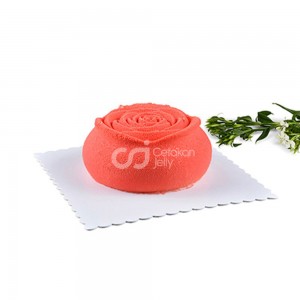 CJ Cetakan Silikon Cake Kue Bolu Puding Jelly Craft White Rose 2 cav
